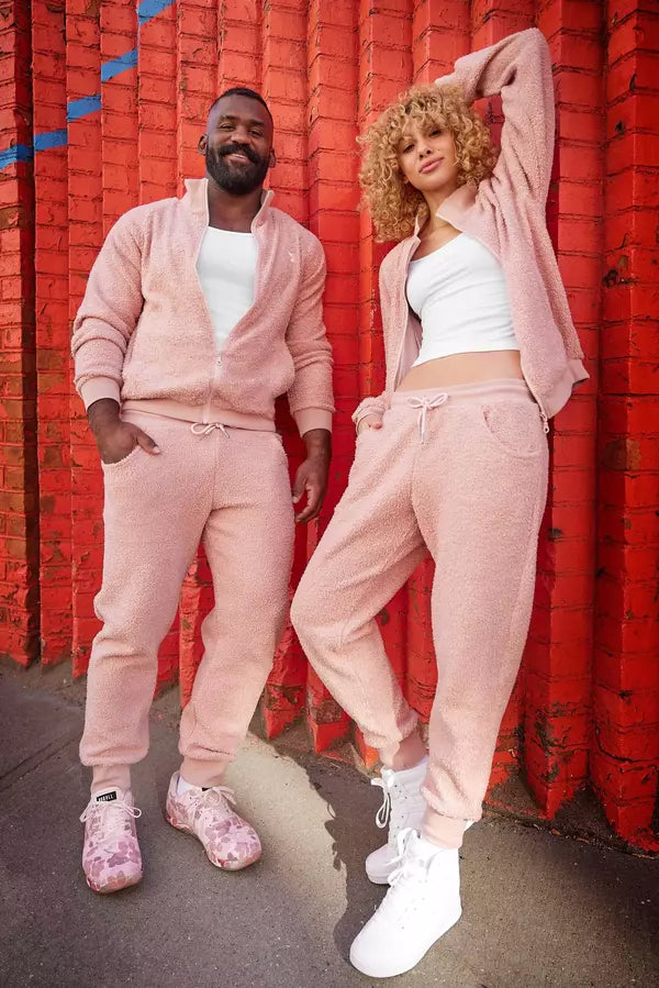 Matching pink tracksuit sales