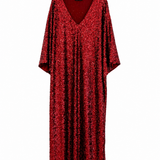 The Sequin Kaftan // BURGUNDY SEQUIN