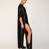 The Sequin Kaftan // BLACK SEQUIN