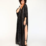 The Sequin Kaftan // BLACK SEQUIN