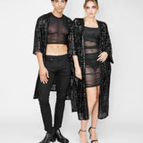 The Sequin Kimono // BLACK SEQUIN