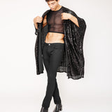 The Sequin Kimono // BLACK SEQUIN