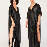 The Sequin Kaftan // BLACK SEQUIN