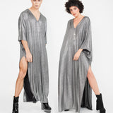 The Metallic Kaftan // SILVER SHIMMER