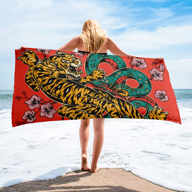 Tiger Beach Towel